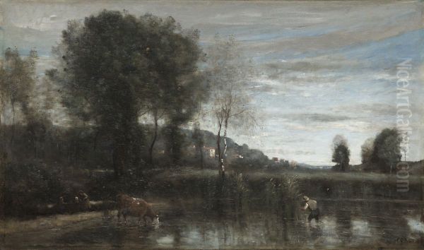 Pond at Ville-d'Avray - view 1