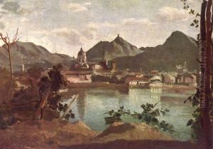 Como and Lake Como by Jean-Baptiste Camille Corot