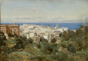 View of Genoa by Jean-Baptiste Camille Corot