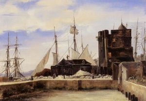 Honfleur by Jean-Baptiste Camille Corot