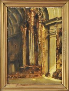Interior De Igreja by Antonio Carneiro