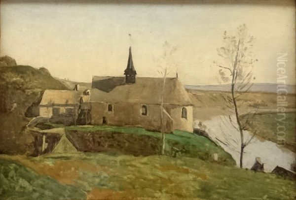 L'eglise de Rolleboise, pres de Mantes. - view 1