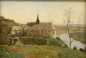 L'eglise de Rolleboise, pres de Mantes. L'eglise de Rolleboise, pres de Mantes.