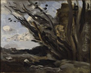 The Blast by Jean-Baptiste Camille Corot