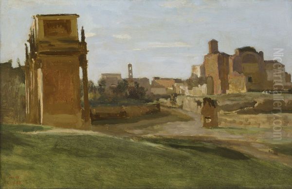 The Arch of Constantine and the Forum, Rome - view 1