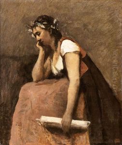 La Poesie by Jean-Baptiste Camille Corot