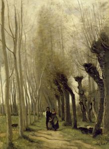 The Willows of Marissel by Jean-Baptiste Camille Corot