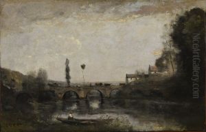 Paysage avec pont