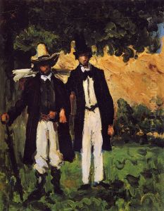 Marion et Valabregue partant pour le motif by Paul Cezanne