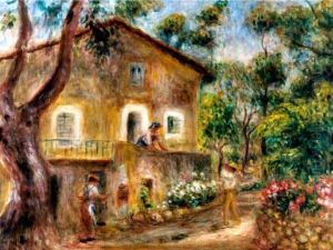 La casa de Collettes en Cagnes by Pierre Auguste Renoir