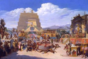 Ideal Reconstruction of a Pre-Hispanic Ceremony by Jean-Frederic Waldeck