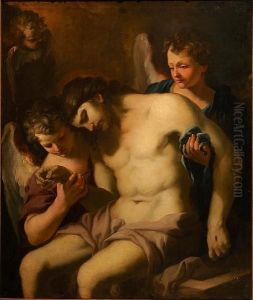 Dead Christ Held By Two Angels by Antonio Carneo Concordia Sagittaria