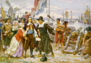 The Fall of New Amsterdam by Jean-Leon Gerome Ferris