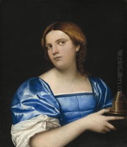 Portrait of a Young Woman as a Wise Virgin by Sebastiano Del Piombo