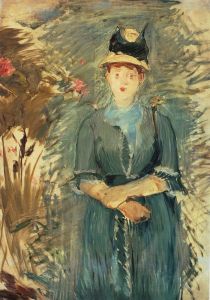 Jeunne Fille dans les Fleurs by Edouard Manet
