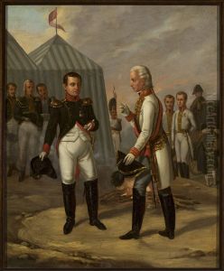 Napoleon and Francis II after the Battle of Austerlitz