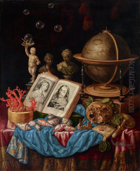Allegory of Charles I of England and Henrietta of France in a Vanitas Still Life - view 1