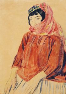 Refugee Woman by Bahruz Kangarli