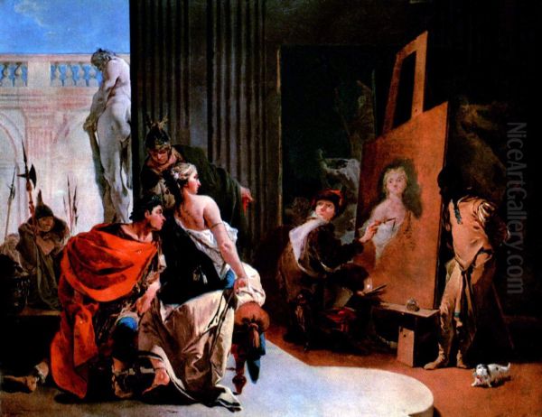 Alexander der Grosse und Campaspe im Atelier des Apelles - view 1