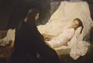 The Raising of Jairus' Daughter by Gabriel von Max