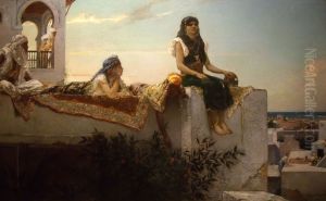 Evening on the Terrace (Marocco) by Jean-Joseph Benjamin-Constant