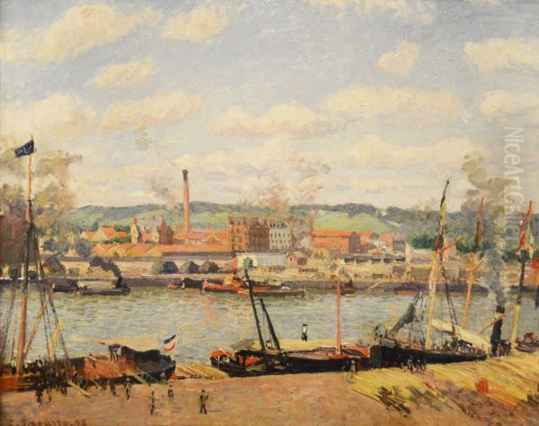 view on the cotton mill of Oiseel near Rouen - view 1