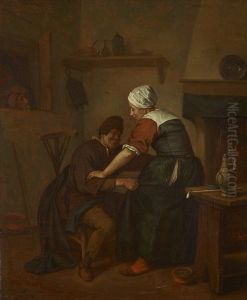 Interior With Figures by Jan Steen