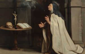 Saint Teresa of Avila's vision of the dove by (studio of) Rubens, Peter Paul