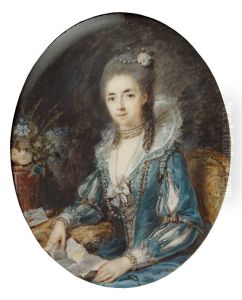 Sophie Jeanne Armande Septimanie de Vignerod du Plessis, hertiginna de Richelieu, 1740-1773, g. grevinna d'Egmont Pignatelli by Peter Adolf Hall