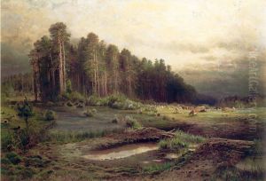 Elk Island in Sokolniki by Alexei Kondratievich Savrasov