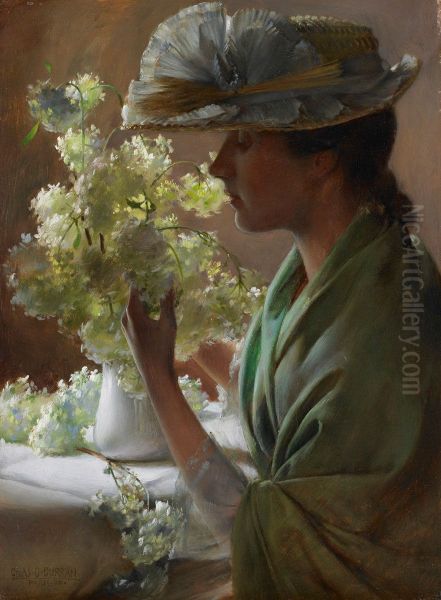 Lady with a Bouquet (Snowballs) - view 1