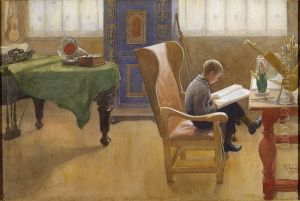 Esbjorn at the Study Corner by Carl Larsson