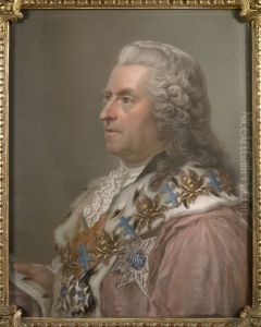 Count Carl Gustaf Tessin. Pendant to NMB 127 by Gustaf Lundberg