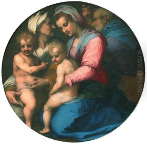 Madonna and Child with St. Elisabeth and the Infant St. John by Andrea Del Sarto