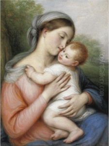 Madonna Col Bambino by Giovanni Carnovali Il Piccio
