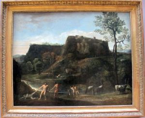 Landscape with Hercules and Cacus by Domenico Zampieri (Domenichino)