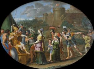 Timoclee captive amenee devant Alexandre by Domenico Zampieri (Domenichino)