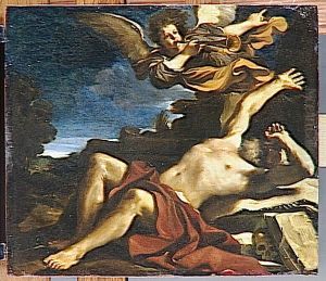 La Vision de saint Jerome by Giovanni Francesco Barbieri