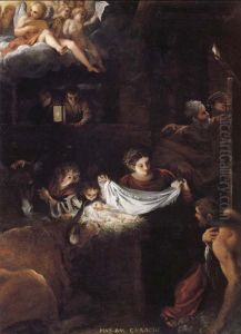The Adoration of the Shepherds by Francesco Albani