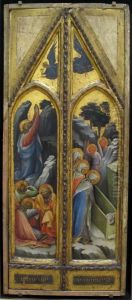 Christ in the Garden of Gethsemane; The Three Marys at the Tomb by Lorenzo Monaco