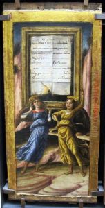 Two Angels Bearing a Scroll