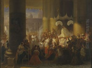 Procession at the Feast of Corpus Christi in Rome by Egron Lundgren