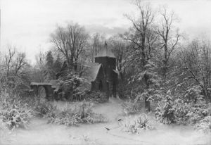 Vinterlandskap by Sophus Jacobsen