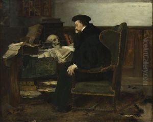Absorbed in his Studies