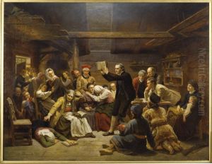 The Fanatics by Adolph Tidemand