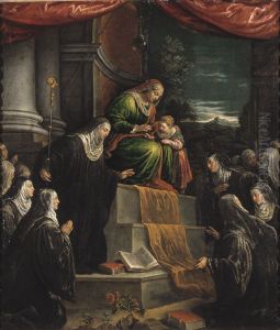 St Anne and the Infant St Mary by Leandro Bassano