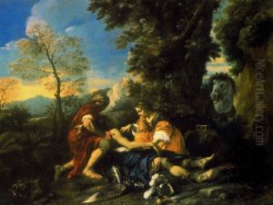 Tancrede soigne par Herminie et Vafrin by Pier Francesco Mola