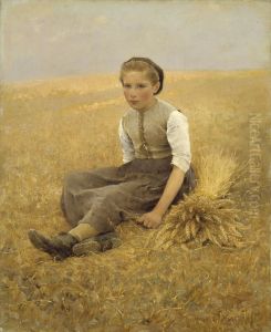 The Little Gleaner by Hugo Salmson