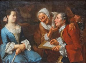 La Seance de portrait by Gaspare Traversi