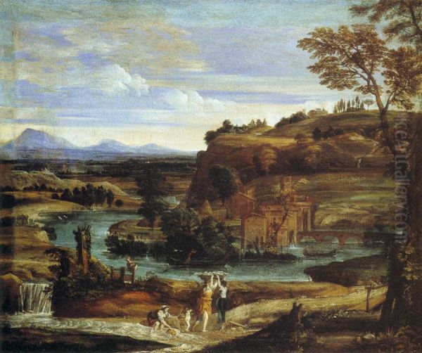 Landscape with a Child Overturning Wine - view 1